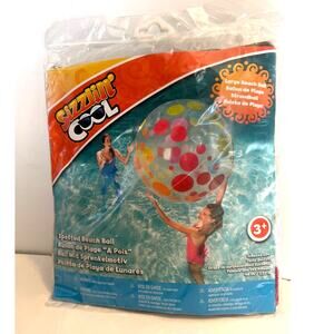 Sizzlin' Cool Large Beach/Pool Ball 48" Spotted Multicolor Toys R Us